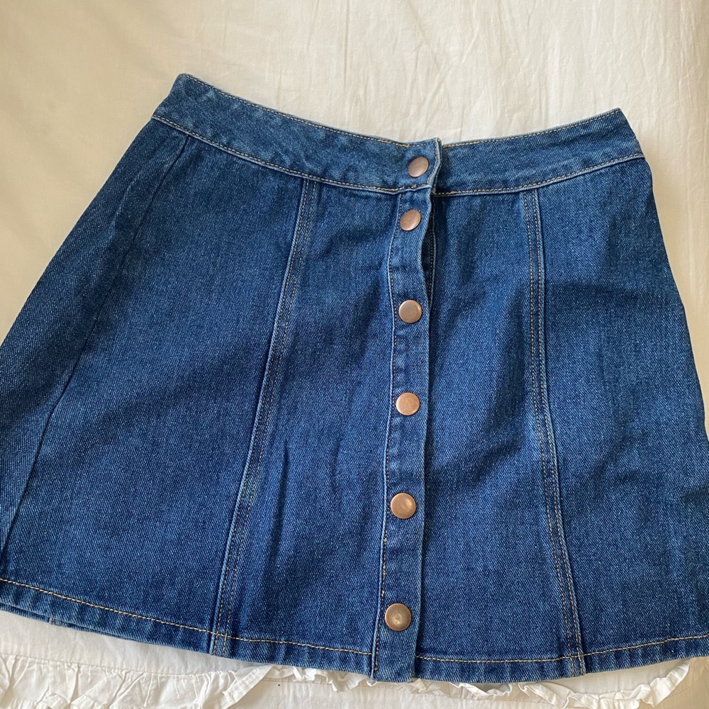 💙Brandy Melville Denim Mini Skirt w/ Button Front 💙